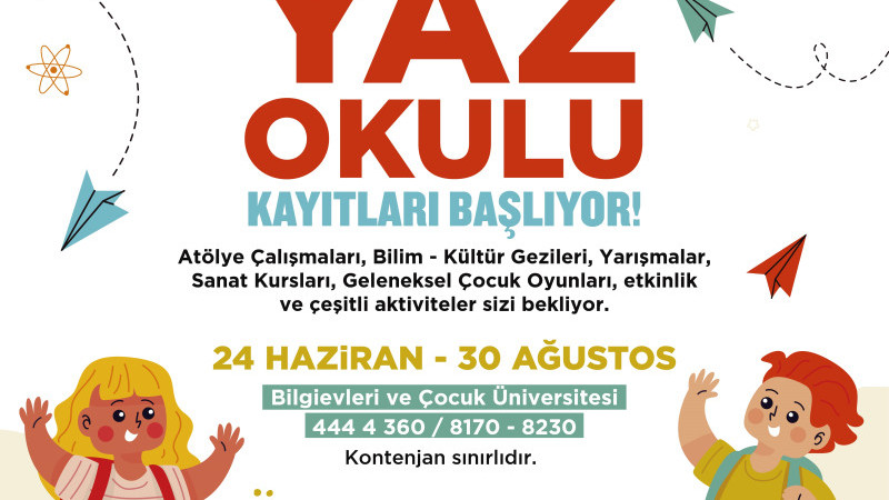 KÜÇÜKÇEKMECE’DE YAZ OKULLARIYLA BİLİME, EĞİTİME, SANATA ARA YOK